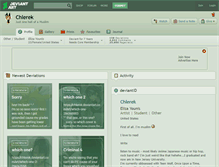Tablet Screenshot of chlerek.deviantart.com