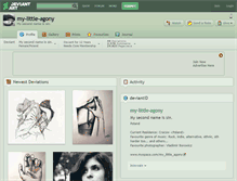 Tablet Screenshot of my-little-agony.deviantart.com