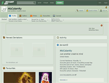Tablet Screenshot of mizcalamity.deviantart.com