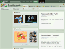 Tablet Screenshot of eeveelutions-club.deviantart.com