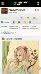 Mobile Screenshot of flametwirler.deviantart.com