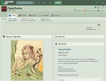 Tablet Screenshot of flametwirler.deviantart.com