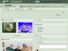 Tablet Screenshot of devikskey.deviantart.com