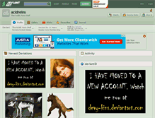 Tablet Screenshot of acidreins.deviantart.com