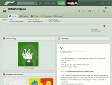 Tablet Screenshot of lostdancingsoul.deviantart.com