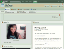 Tablet Screenshot of cuteflames.deviantart.com