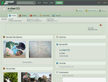 Tablet Screenshot of e-chan123.deviantart.com