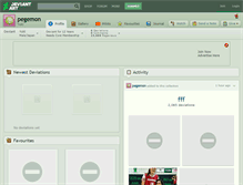 Tablet Screenshot of pegemon.deviantart.com