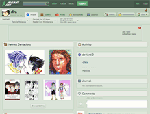 Tablet Screenshot of dira.deviantart.com