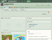 Tablet Screenshot of carebearsfanclub.deviantart.com