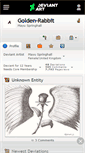 Mobile Screenshot of golden-rabbit.deviantart.com