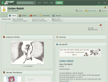 Tablet Screenshot of golden-rabbit.deviantart.com