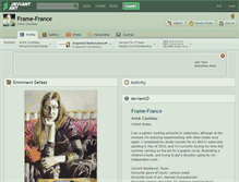 Tablet Screenshot of frame-france.deviantart.com
