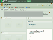 Tablet Screenshot of impressedplz.deviantart.com