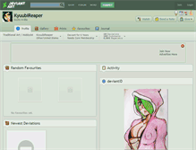 Tablet Screenshot of kyuubireaper.deviantart.com