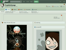 Tablet Screenshot of freakdestrange.deviantart.com