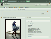 Tablet Screenshot of blackberryx.deviantart.com