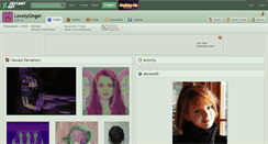 Desktop Screenshot of lovelyginger.deviantart.com