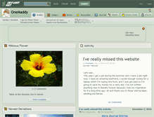 Tablet Screenshot of onemaddy.deviantart.com