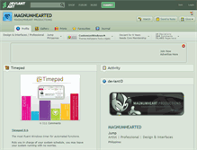 Tablet Screenshot of magnumhearted.deviantart.com
