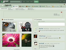 Tablet Screenshot of magical-b.deviantart.com