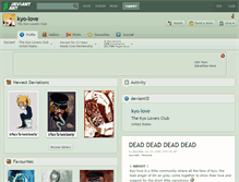 Tablet Screenshot of kyo-love.deviantart.com