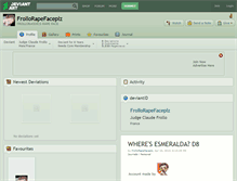 Tablet Screenshot of frollorapefaceplz.deviantart.com