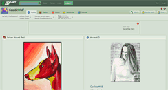 Desktop Screenshot of cookiewolf.deviantart.com