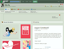 Tablet Screenshot of dna-lily.deviantart.com