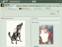 Tablet Screenshot of mcr-elf.deviantart.com