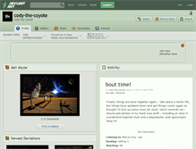 Tablet Screenshot of cody-the-coyote.deviantart.com