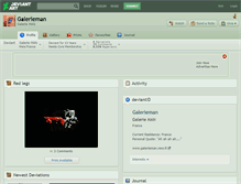 Tablet Screenshot of galerieman.deviantart.com