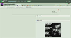 Desktop Screenshot of musicxwrestling4life.deviantart.com