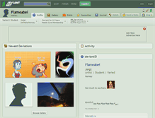Tablet Screenshot of flameabel.deviantart.com