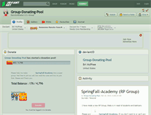 Tablet Screenshot of group-donating-pool.deviantart.com