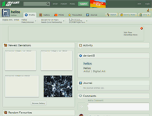 Tablet Screenshot of helios.deviantart.com