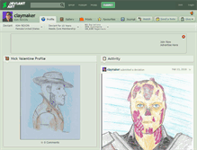 Tablet Screenshot of claymaker.deviantart.com