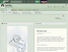 Tablet Screenshot of lonetoby.deviantart.com