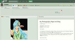 Desktop Screenshot of crossiel.deviantart.com