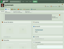 Tablet Screenshot of handsomeplz.deviantart.com