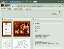 Tablet Screenshot of kubikiri.deviantart.com