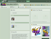 Tablet Screenshot of funny-spyro-comics.deviantart.com