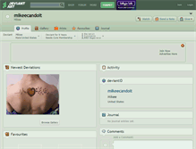 Tablet Screenshot of mikeecandoit.deviantart.com