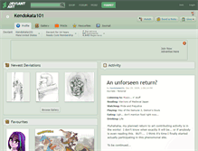 Tablet Screenshot of kendokata101.deviantart.com