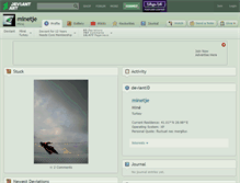 Tablet Screenshot of minetje.deviantart.com
