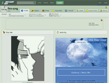 Tablet Screenshot of fire-song.deviantart.com