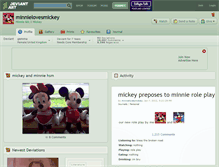 Tablet Screenshot of minnielovesmickey.deviantart.com