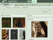 Tablet Screenshot of mrmatsui.deviantart.com