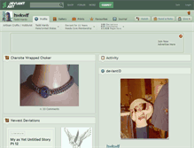 Tablet Screenshot of hwkwlf.deviantart.com