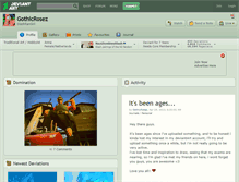 Tablet Screenshot of gothicrosez.deviantart.com